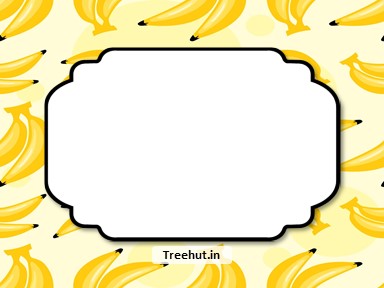 Banana Free Printable Labels, 3x4 inch Name Tag