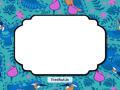 Birds Free Printable Labels, 3x4 inch Name Tag