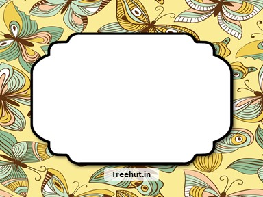 Butterflies Free Printable Labels, 3x4 inch Name Tag