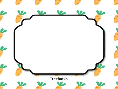 Carrots Free Printable Labels, 3x4 inch Name Tag