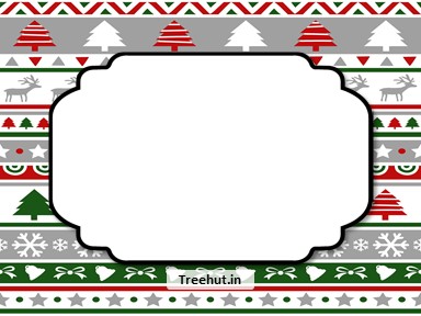 Christmas Free Printable Labels, 3x4 inch Name Tag