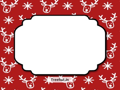Christmas Free Printable Labels, 3x4 inch Name Tag