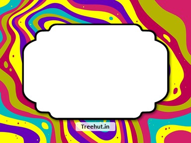 Colorful Free Printable Labels, 3x4 inch Name Tag
