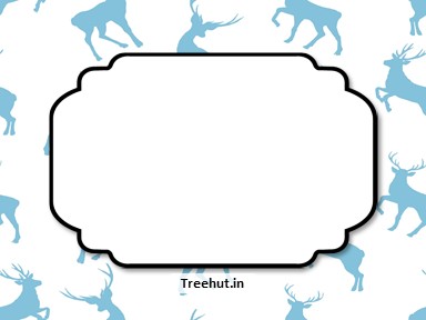 Deer Free Printable Labels, 3x4 inch Name Tag