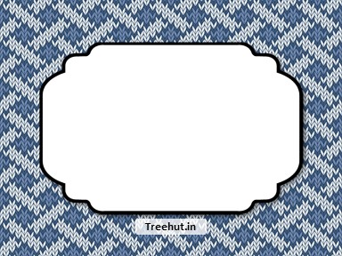 Knitted Free Printable Labels, 3x4 inch Name Tag
