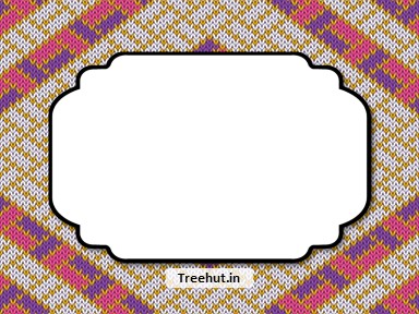Knitted Free Printable Labels, 3x4 inch Name Tag