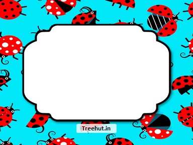 Ladybugs Free Printable Labels, 3x4 inch Name Tag