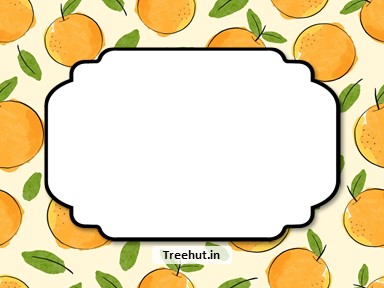 Orange Free Printable Labels, 3x4 inch Name Tag