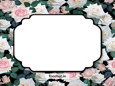 Roses Free Printable Labels, 3x4 inch Name Tag