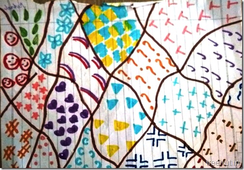 Pattern art, pop art by grade 4 students, art project (2)