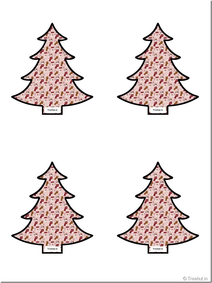 Free Christmas Tree Cutouts for Scrapbook, Bulletin Board (18)