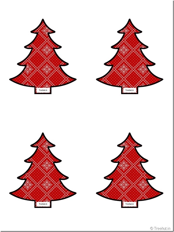 Free Christmas Tree Cutouts for Scrapbook, Bulletin Board (33)