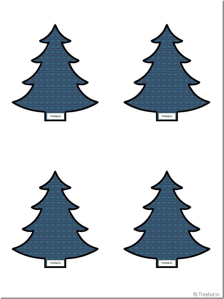 Free Christmas Tree Cutouts for Scrapbook, Bulletin Board (38)