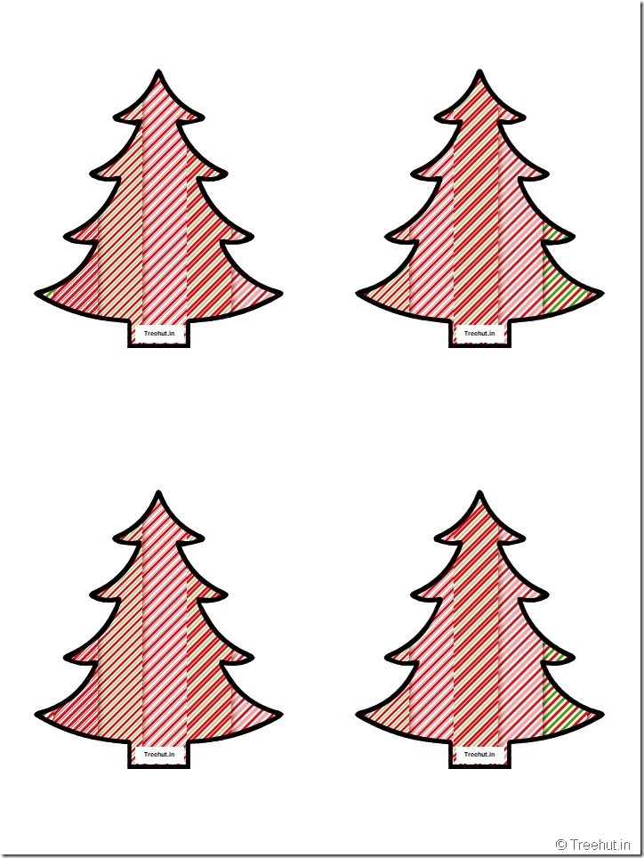 Free Christmas Tree Cutouts for Scrapbook, Bulletin Board (47)