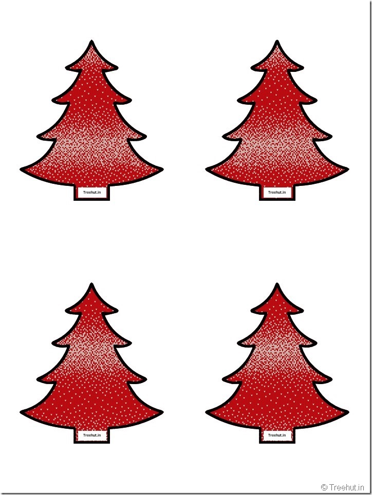 Free Christmas Tree Cutouts for Scrapbook, Bulletin Board (49)