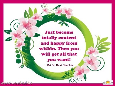 quote on contentment by-sri-sri-ravi-shankar