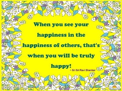 quote on happiness by sri-sri-ravi-shankar