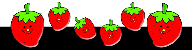 cute-strawberry-clipart softboard border design