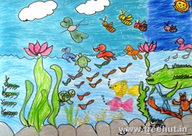 Child art by Manasi Study Hall Lucknow India