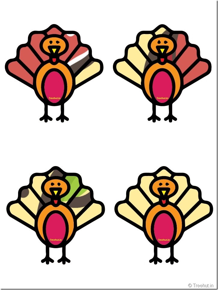 Free Turkey Thanksgiving Decorations Printables (1)