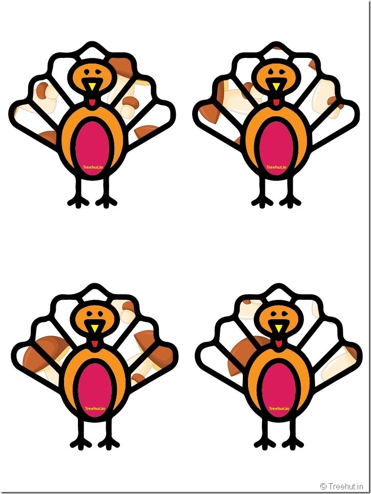Free Turkey Thanksgiving Decorations Printables (15)