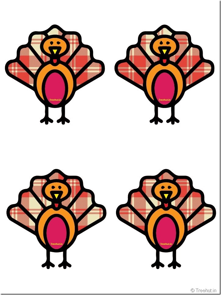Free Turkey Thanksgiving Decorations Printables (17)
