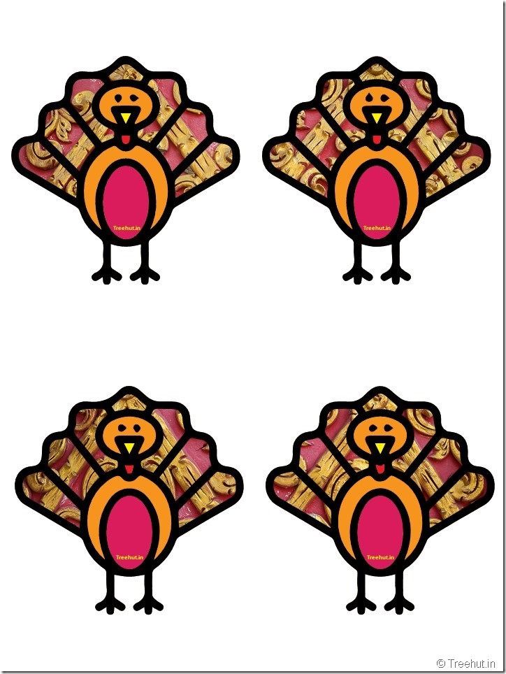 Free Turkey Thanksgiving Decorations Printables (20)