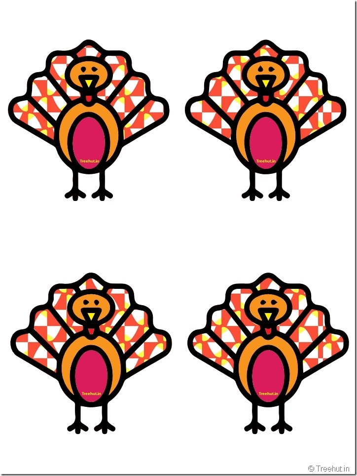 Free Turkey Thanksgiving Decorations Printables (26)