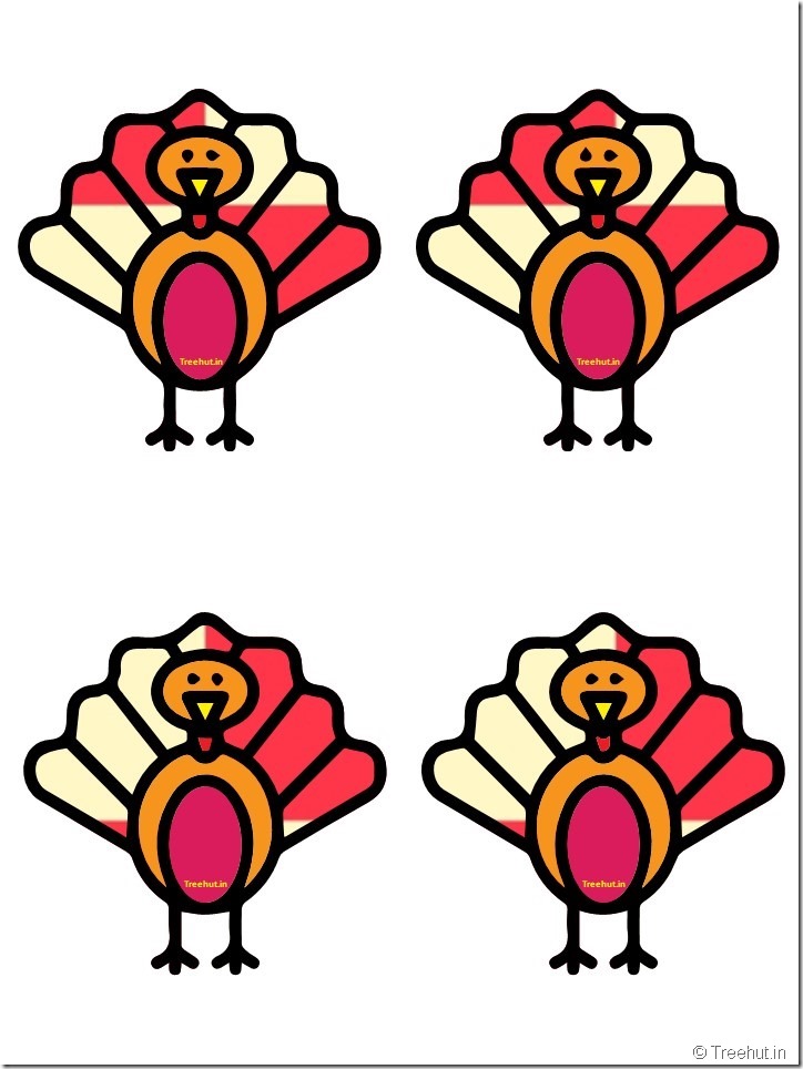 Free Turkey Thanksgiving Decorations Printables (27)