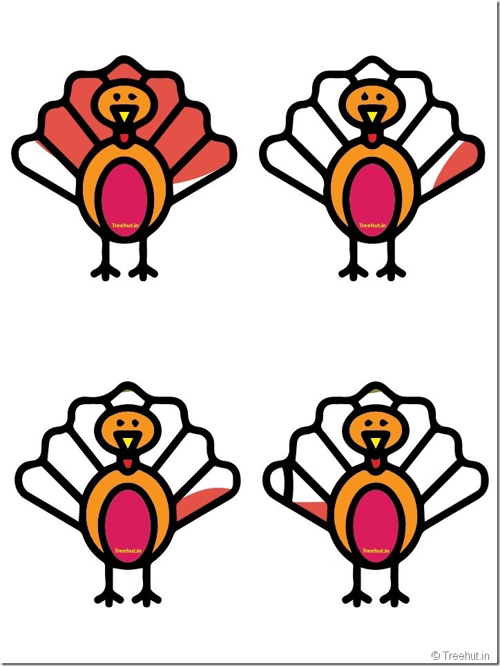Free Turkey Thanksgiving Decorations Printables (31)
