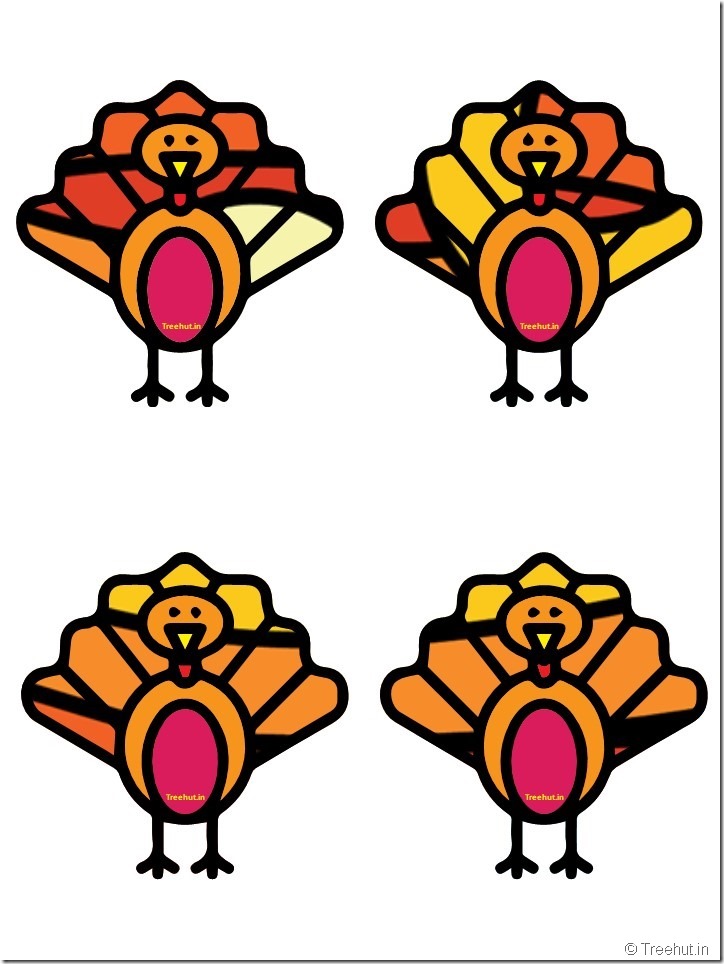 Free Turkey Thanksgiving Decorations Printables (34)
