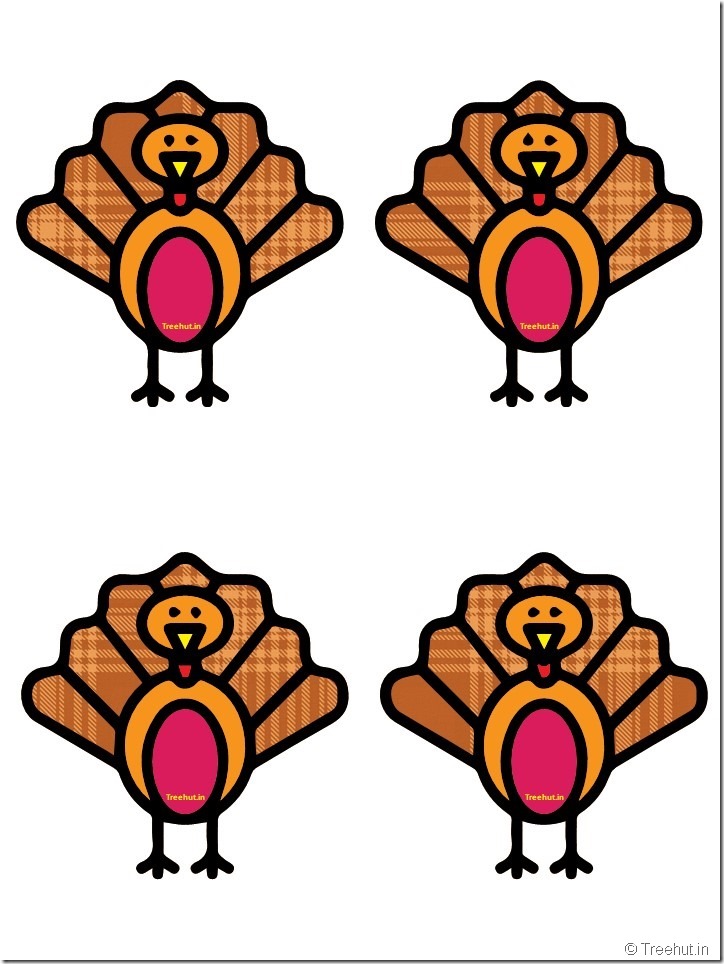 Free Turkey Thanksgiving Decorations Printables (36)