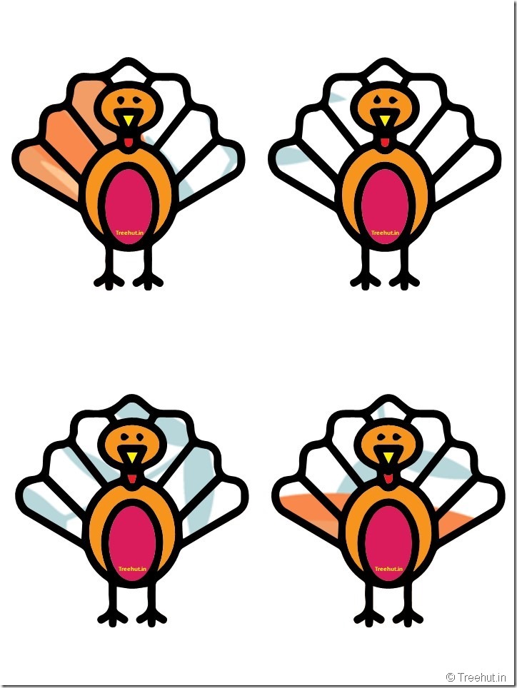 Free Turkey Thanksgiving Decorations Printables (37)
