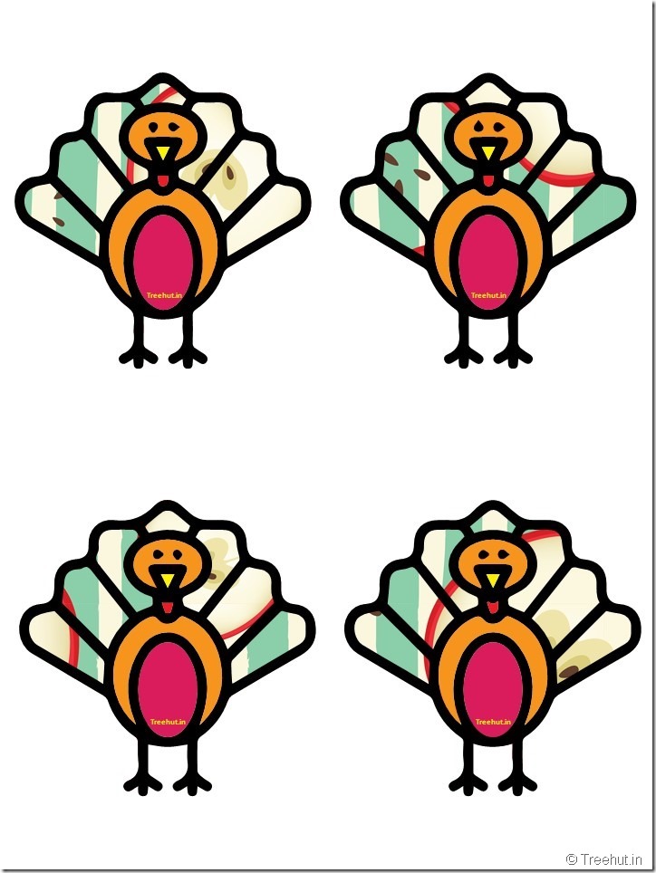 Free Turkey Thanksgiving Decorations Printables (40)