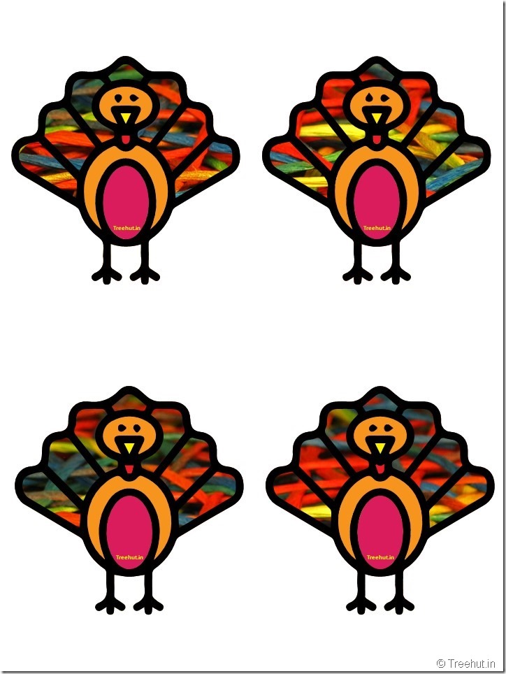 Free Turkey Thanksgiving Decorations Printables (45)