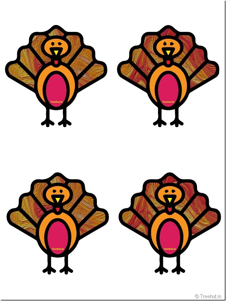 Free Turkey Thanksgiving Decorations Printables (5)