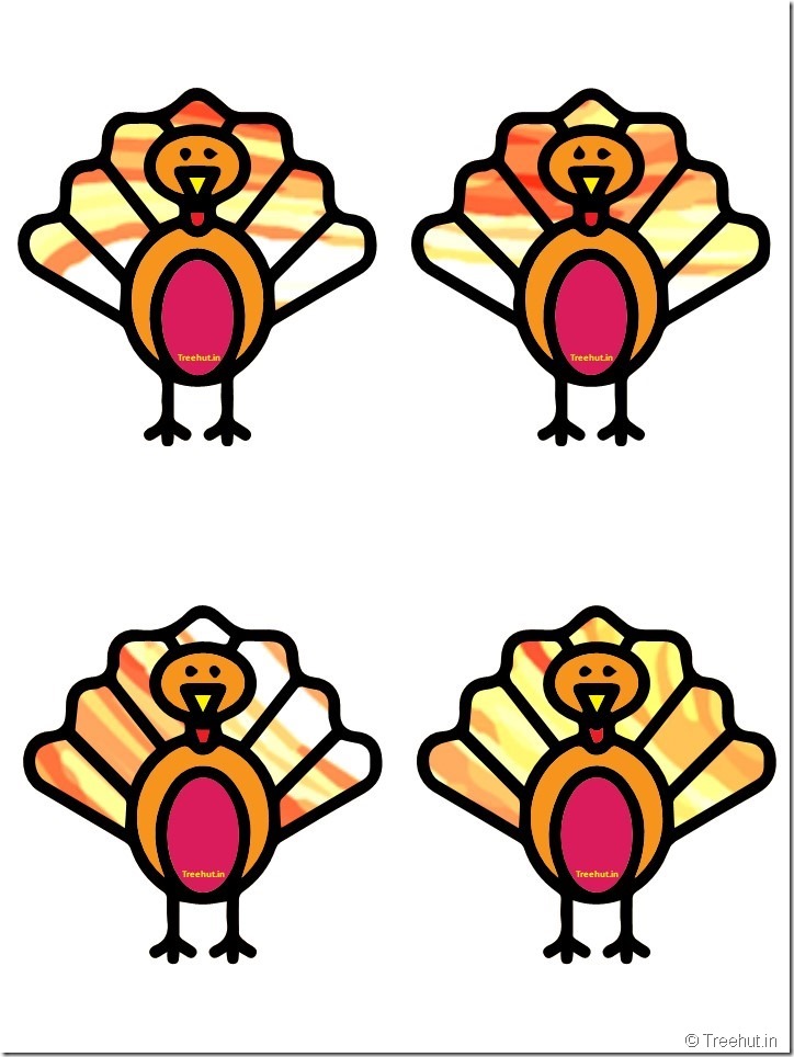 Free Turkey Thanksgiving Decorations Printables (6)