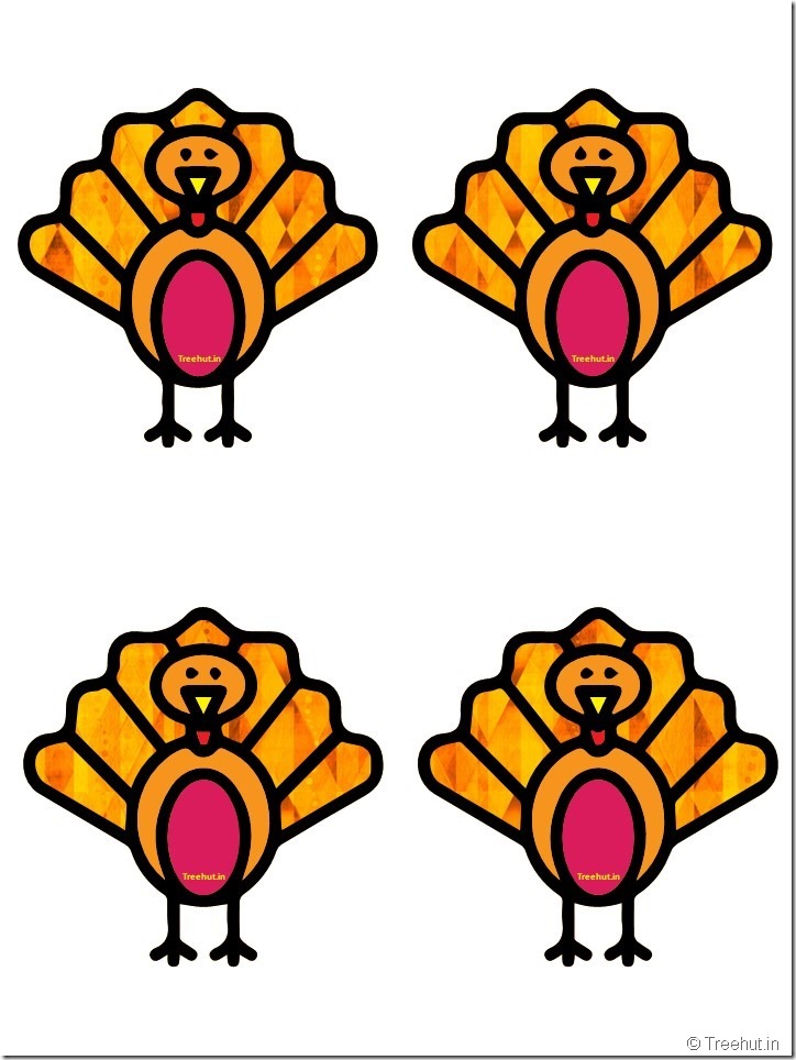Free Turkey Thanksgiving Decorations Printables (7)