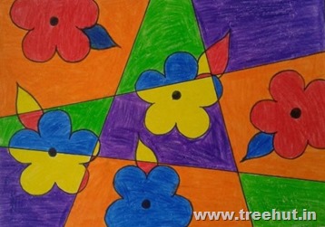 Abstract art by child Rajat Meena Lucknow India