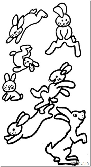 Cute Bunny Rabbit Coloring Pages (3)