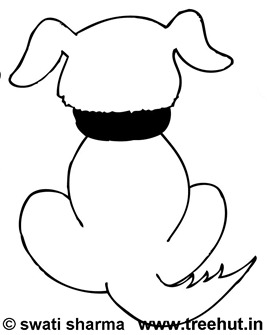 tame dog coloring page