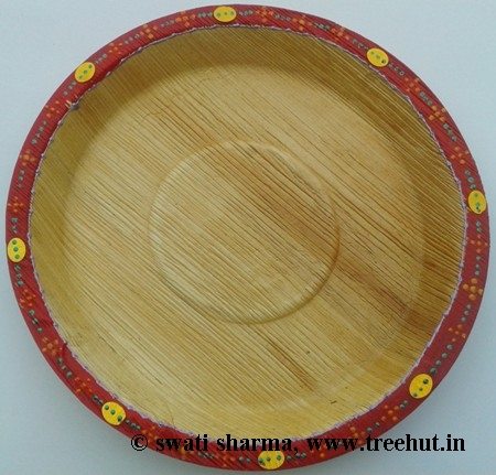 Indian decorative eco friendly hand painted plates