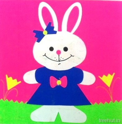 standing easter bunny kids crafts for preschool toddlers