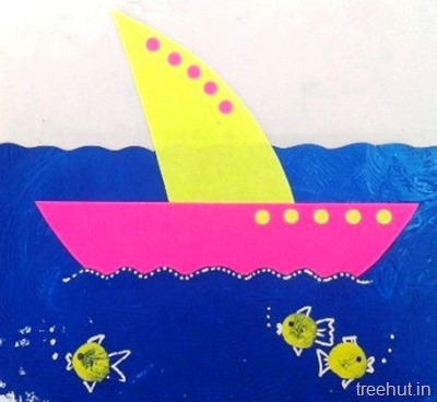 paper boat craft for preschool