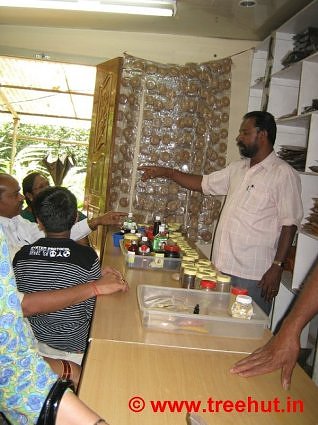 Spice and essential oil store at Deepa World, Spices and Ayurveda Garden, Munnar, Kerala, India