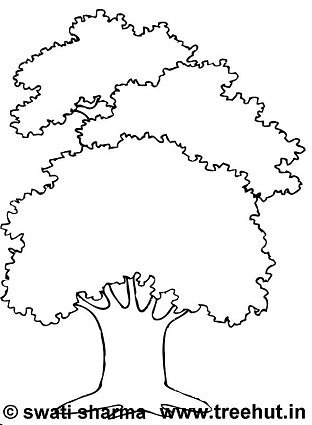 forest tree printable adult coloring pages