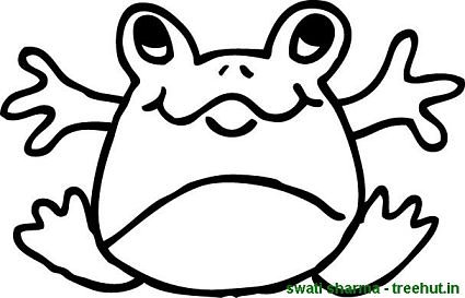 fat frog coloring page