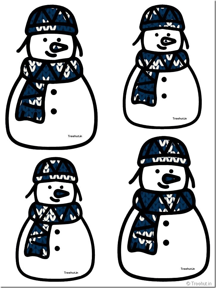 free snowman accents bulletin board decorations (2)