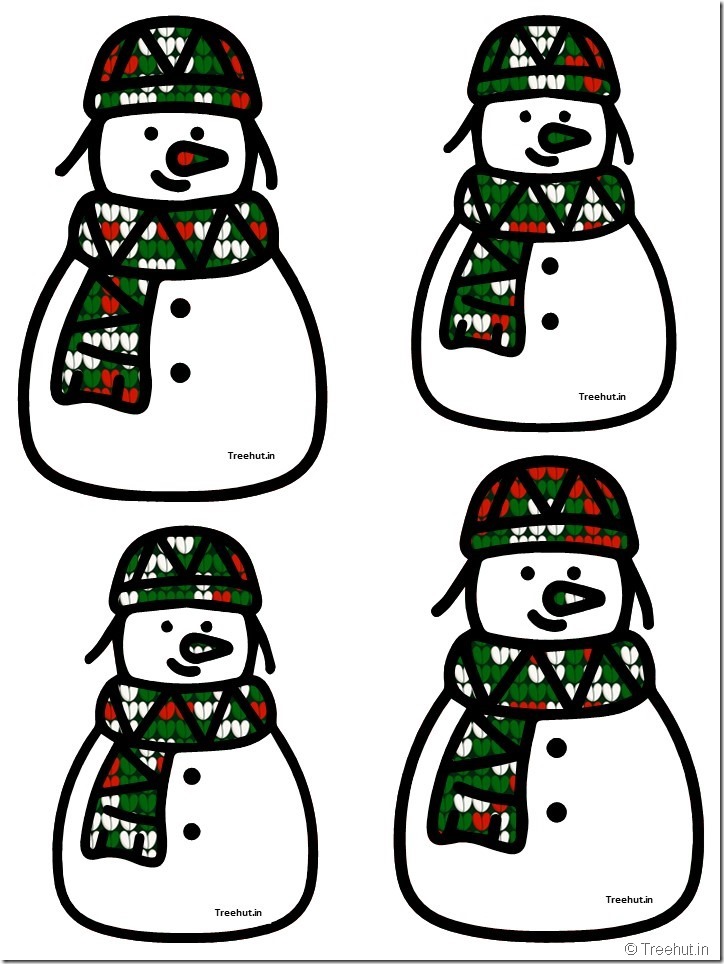 free snowman accents bulletin board decorations (22)