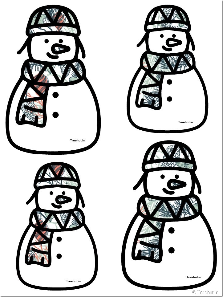 free snowman accents bulletin board decorations (23)